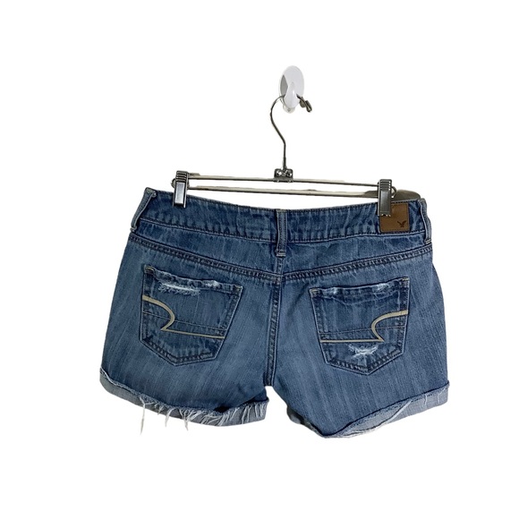 American Eagle Distressed Cuffed Jean Shorts - Picture 3 of 5